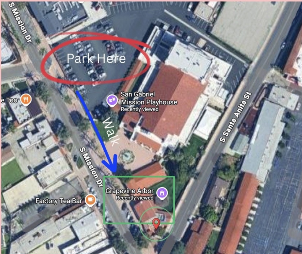 Aerial map of Grapevine Arbor