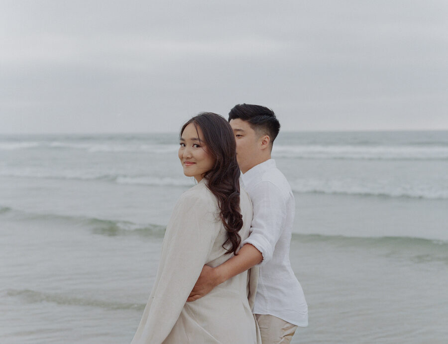 Alice and Matthew on the beach