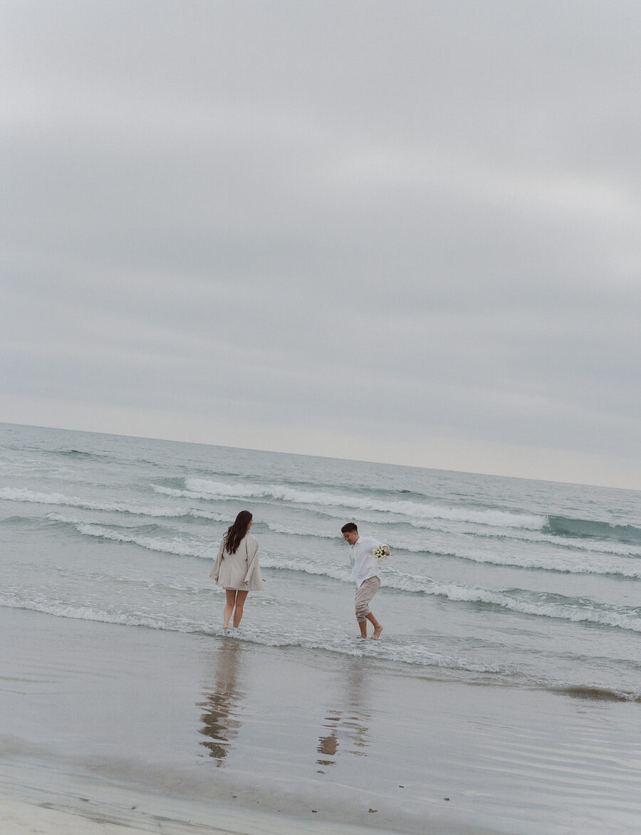 Alice and Matthew on the beach